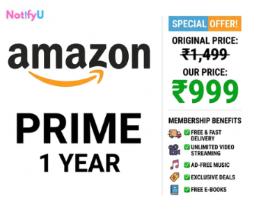Buy Amazon Prime 1 Year Membership Cheapest Price India